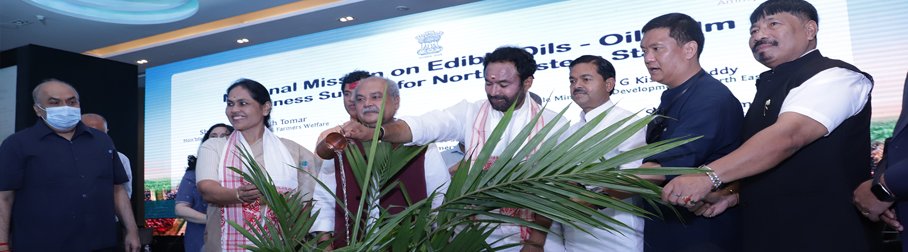 Planting of Oilpalm during Business Summit in Guwahati